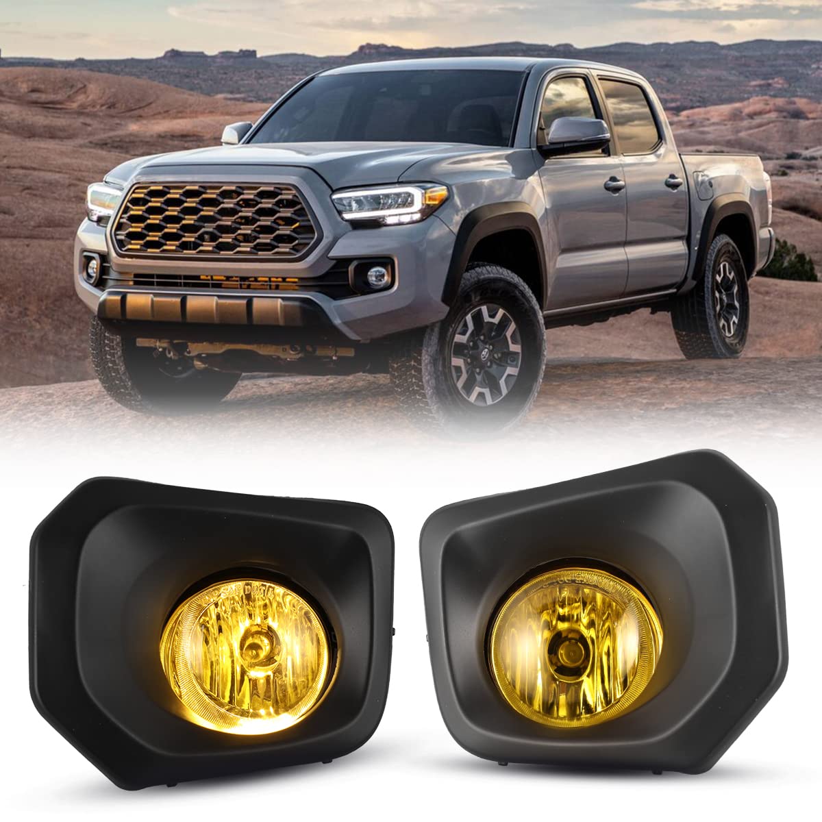 Amazon.com: Winjet OEM Series Fog Lamps for Toyota Tacoma 2016-2023 ...