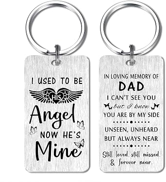 HYHYDHP Sympathy Gifts for Loss of Loved One - A Piece of My Heart is in Heaven Keychain - Bereavement Keepsake, Pet Memorial