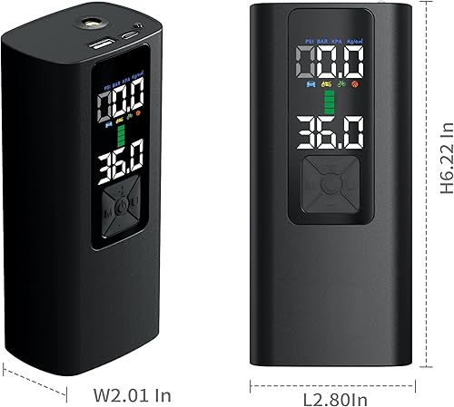 Miniatura 9 de Inflador de neumáticos, compresor de aire portátil, bomba de aire automática de 150 PSI para neumáticos de automóvil, accesorios de automóvil con