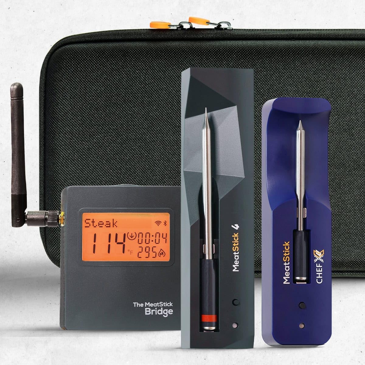 Sponsored Ad - MeatStick BBQ & Kitchen 2.0 Bundle [2-Probe/Unlimited Range] | Quad Sensors Smart Wireless Meat Thermometer with Bluetooth | for Smoking, Grilling, BBQ, Air Fryer, Deep Frying, Oven, Sous Vide, Rotiss