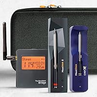 Vista 1 de MeatStick BBQ & Kitchen 2.0 Bundle [2 sondas/rango ilimitado] Termómetro inalámbrico inteligente para carne con Bluetooth para ahumar, asar a