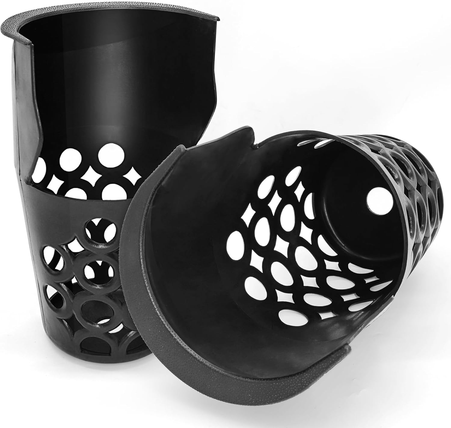 Pool Table Pockets Replacement Pockets for Billiard Table Set of 6 Large Capacity Plastic Web Pockets