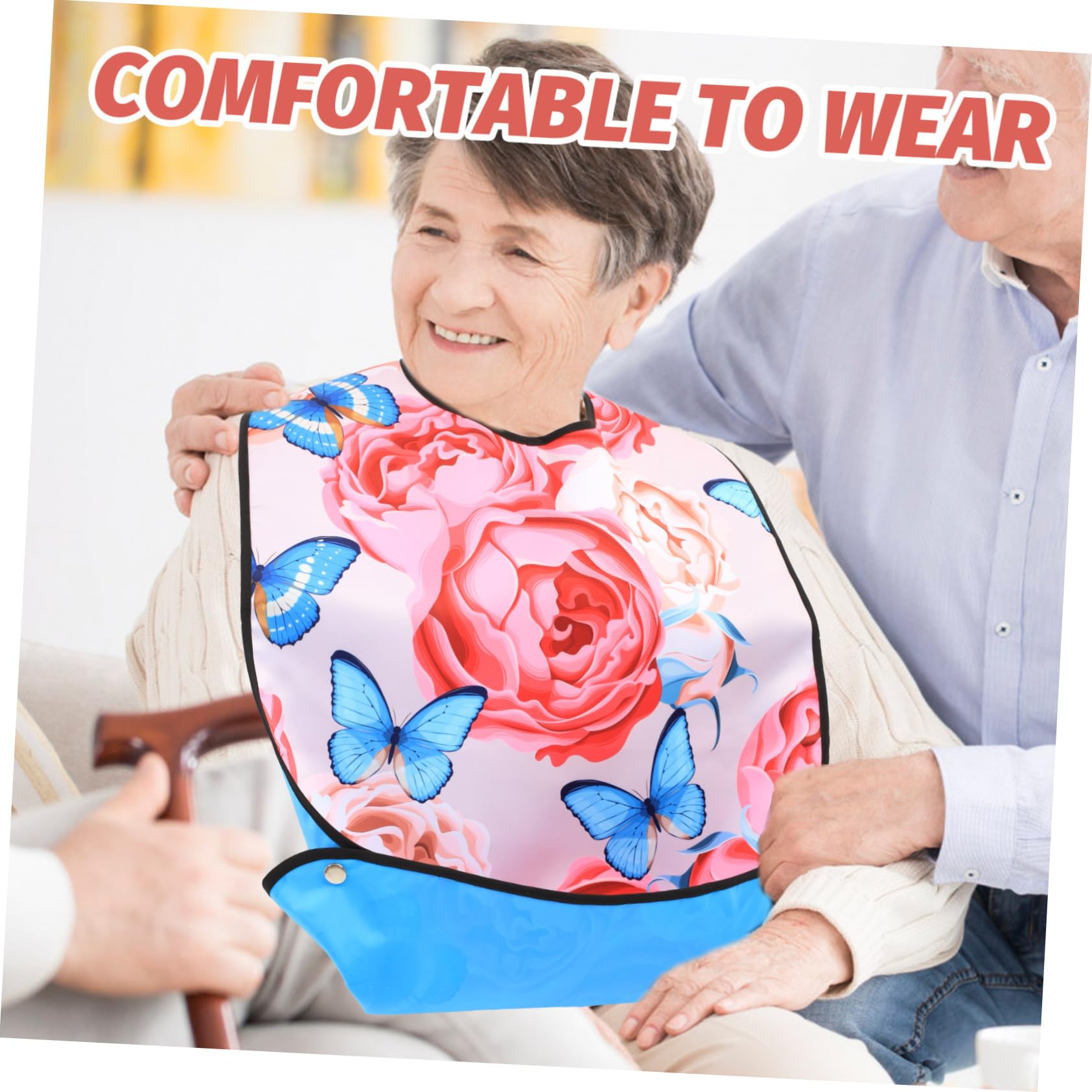 Beaupretty 3 Pièces Bavoir Adulte Bavoir Pour Personnes Âgées Bavoirs Adultes Pour Hommes Dossards Adultes Handicapés Dossard Handicapé Protecteur De Vêtements De Ménage Bavoir Bébé Polyester