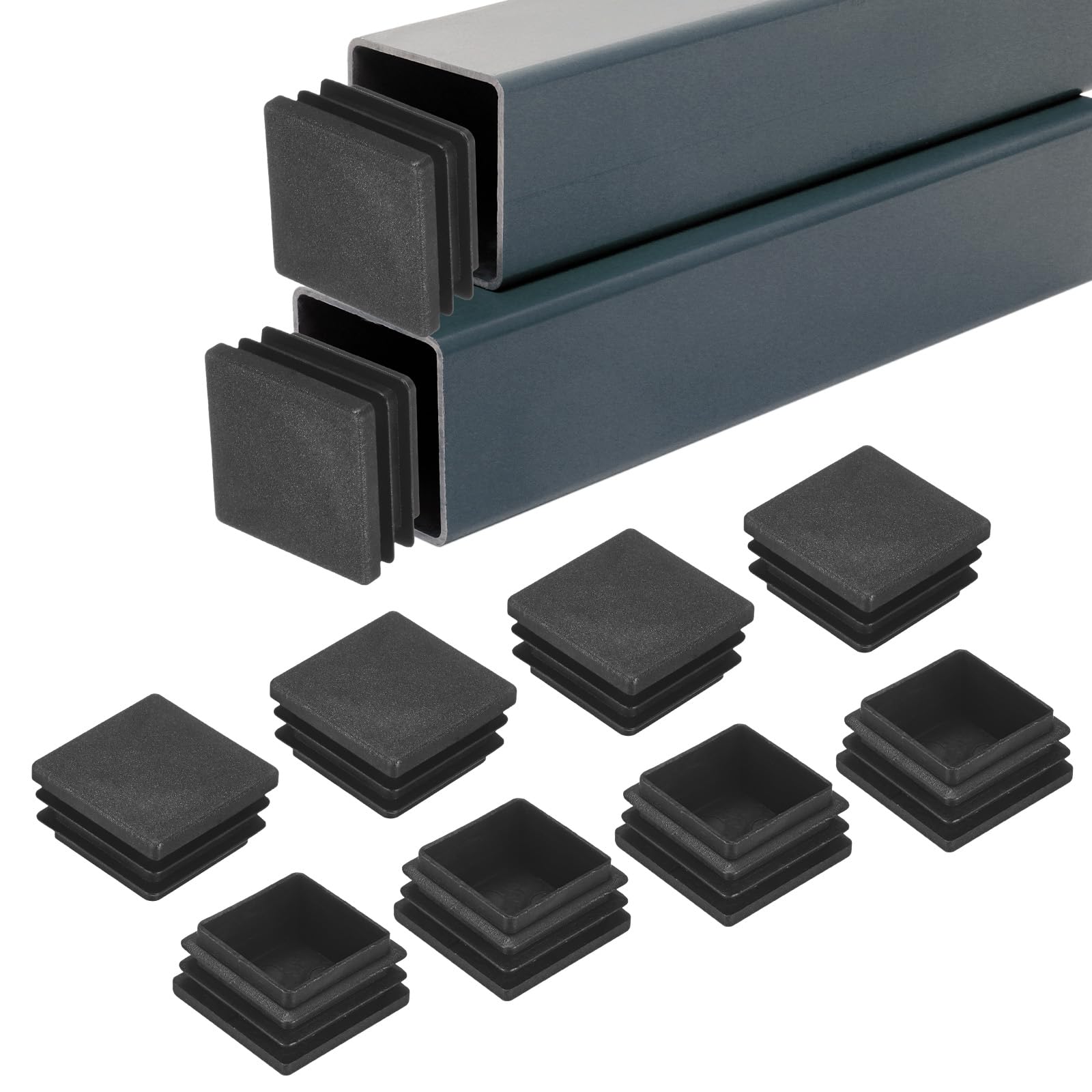 M METERXITY 30-Pack Square Tubing End Caps