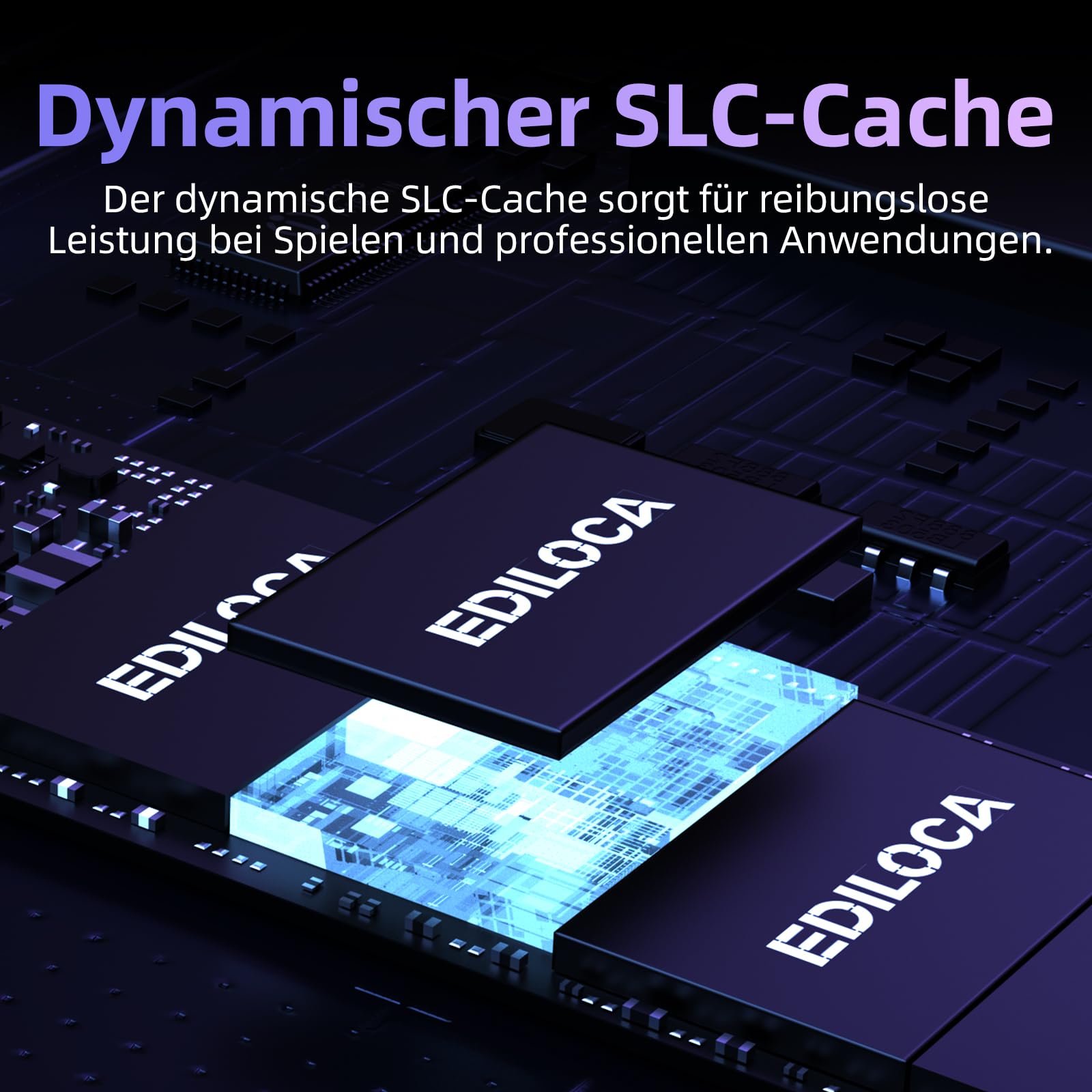 Ediloca EN600 PRO 256 GB Interne SSD PCIe Gen3, NVMe M.2 2280, SLC-Cache, 2800 MB/s Lesen, 2000 MB/s Schreiben, 3D NAND TLC, Internes Solid State Drive, kompatibel mit Desktops und Laptops