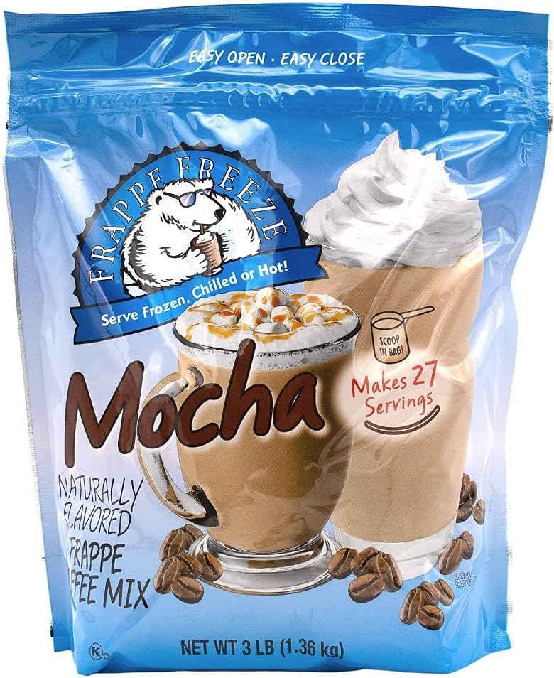 DaVinci Gourmet Frappe Freeze Coffee Mix, Mocha, 3 Lb Bag, 27 Servings