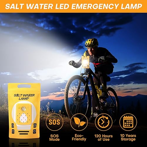 Miniatura 7 de LAPOND Lámpara de agua salada, iluminación de emergencia al aire libre, no requiere batería, sin contaminación, artículos esenciales de