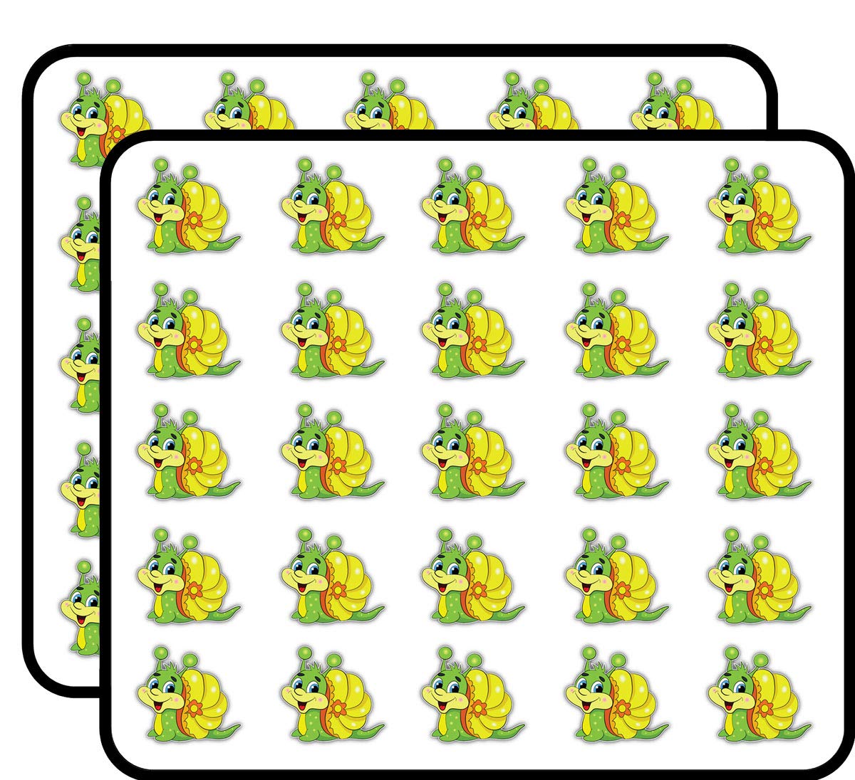 Cartoon Funny Snail Animal Decorative Scrapbooking Sticker Waterproof Vinyl Stickers for Water Bottle, Laptop & Phone Case – 50 Pack