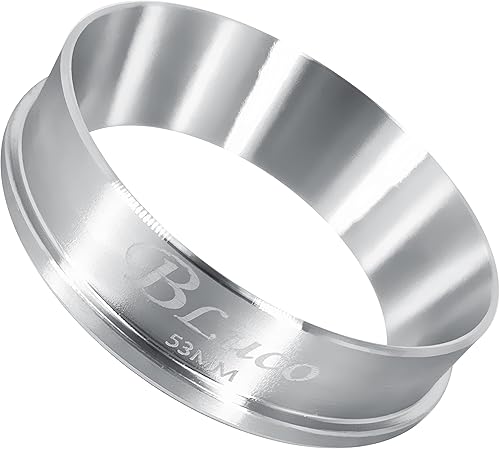 BLUCO Anillo de embudo de dosificación de café expreso de acero inoxidable 304 de 2.087 in compatible con accesorios para cafeteras Breville
