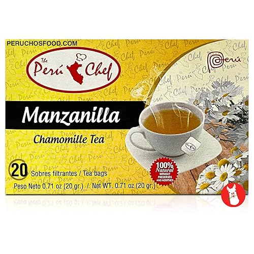Miniatura 5 de Peruchef Te de Manzanilla Paquete de 3  60 bolsas de té de manzanilla peruana 2.13 oz