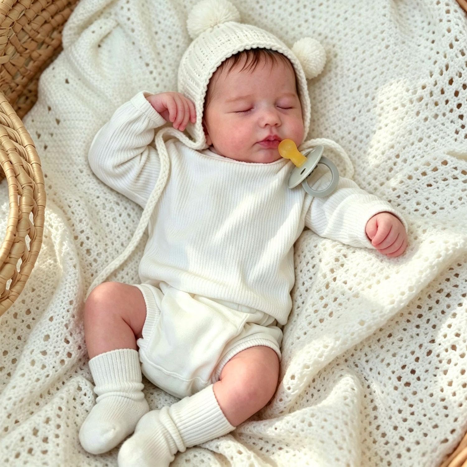 Anano Bambole Reborn Maschio Tutta In Silicone Morbido 45CM Bambola Neonato Reborn Che Sembra Verissimo Maschietto Bambolotto Reborns In Silicone Tutto Il Corpo (Moderno)