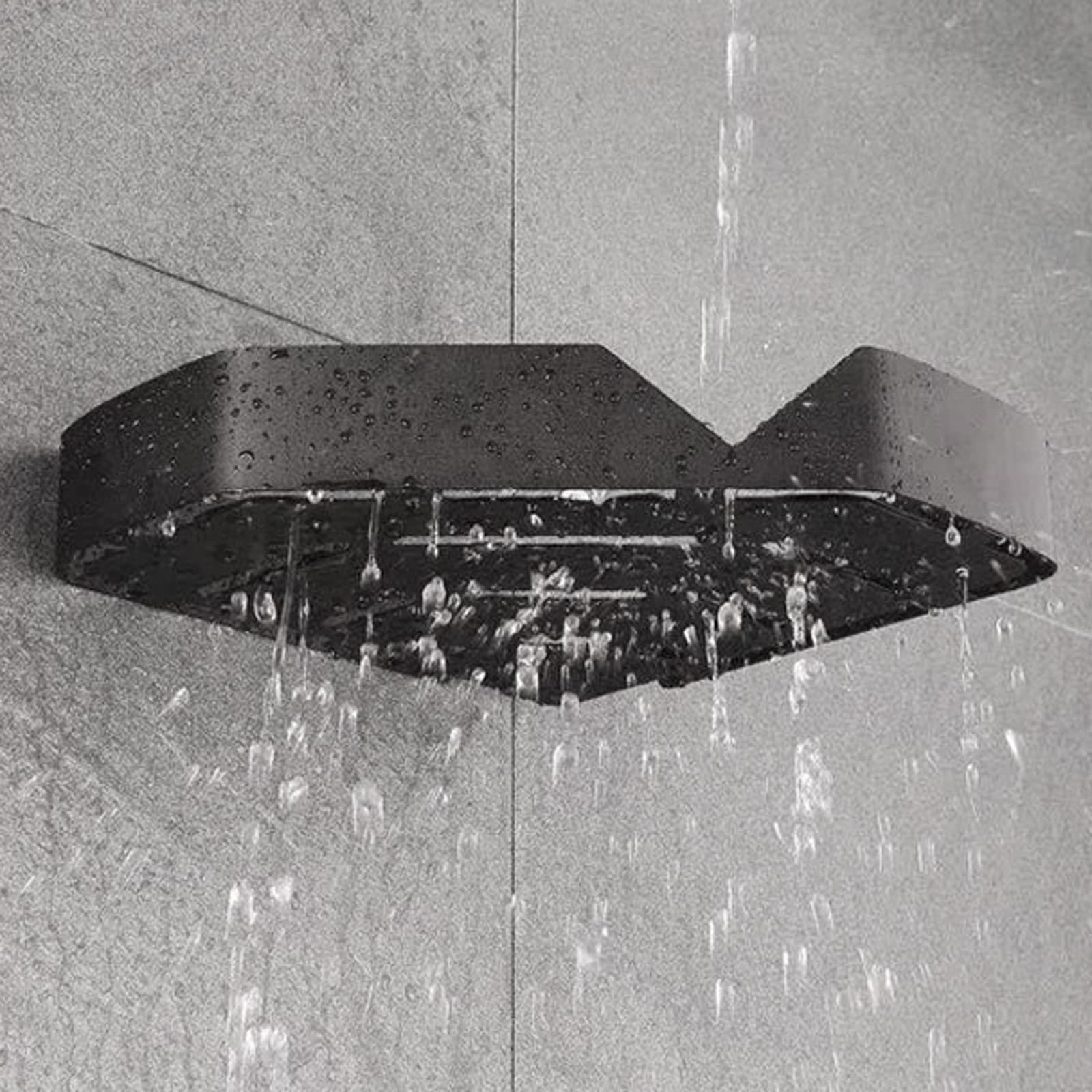 Mensola angolare per doccia, senza fori, supporto per sapone adesivo, in acciaio inox, per shampoo, sapone e gel doccia – ed elegante soluzione per riporre oggetti