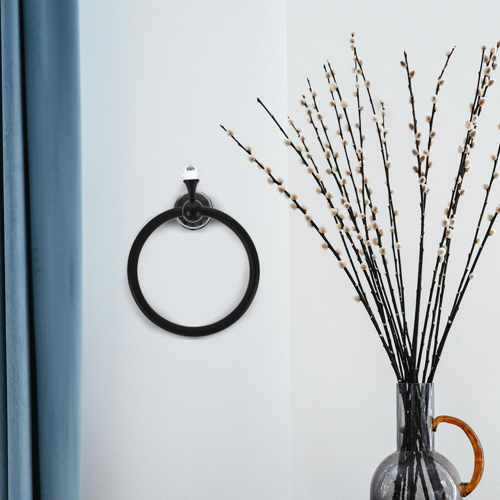 Zerodeko Toallero de Baño Único de Aleación de Zinc Diseño Artístico para Pared