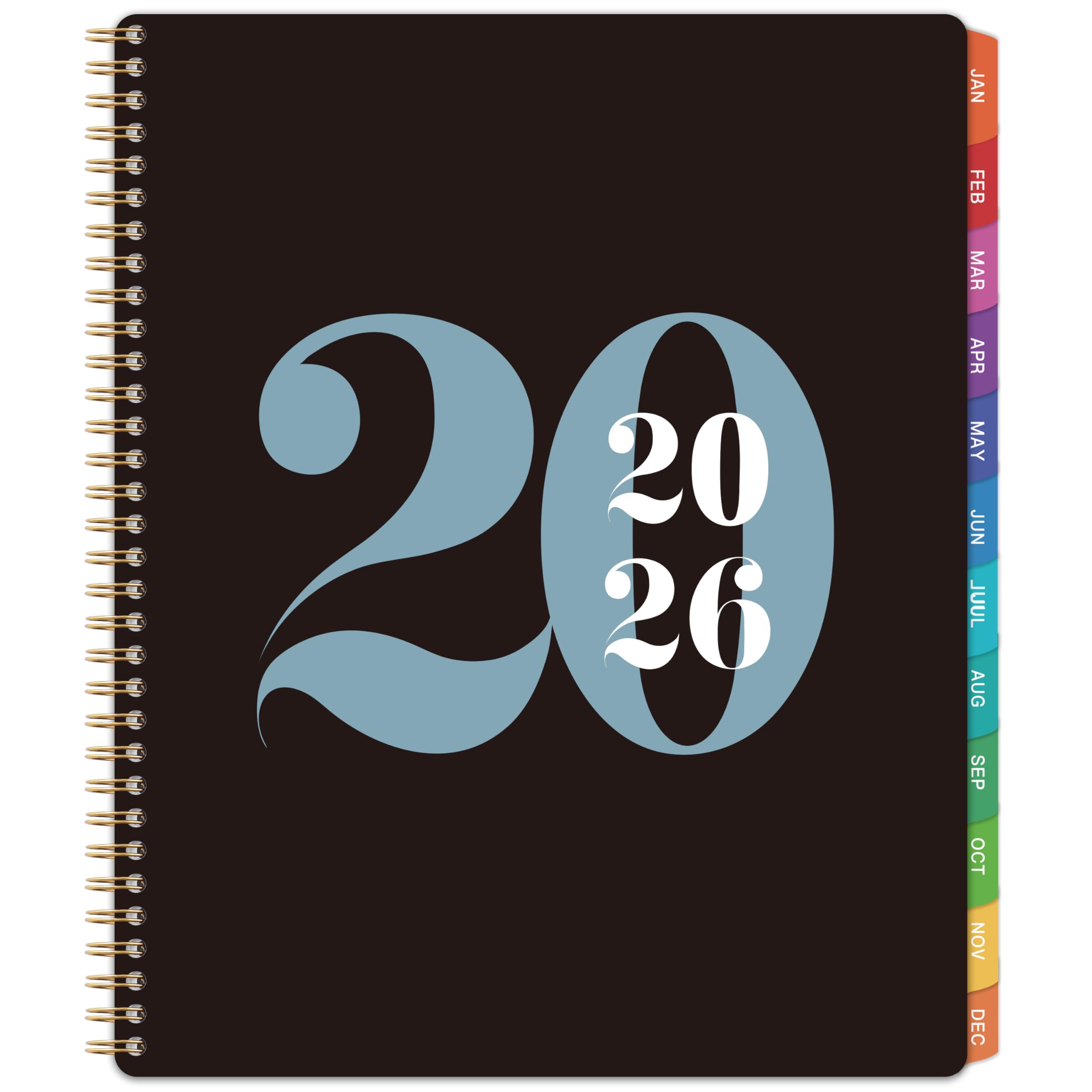 Libro De Citas 2026 – Agenda Diaria 2026, Enero 2026 – Diciembre 2026, Planificador Horario De 8.5 X 11 Pulgadas 2026, Planificador De Calendario Con Pestañas, Cubierta Flexible