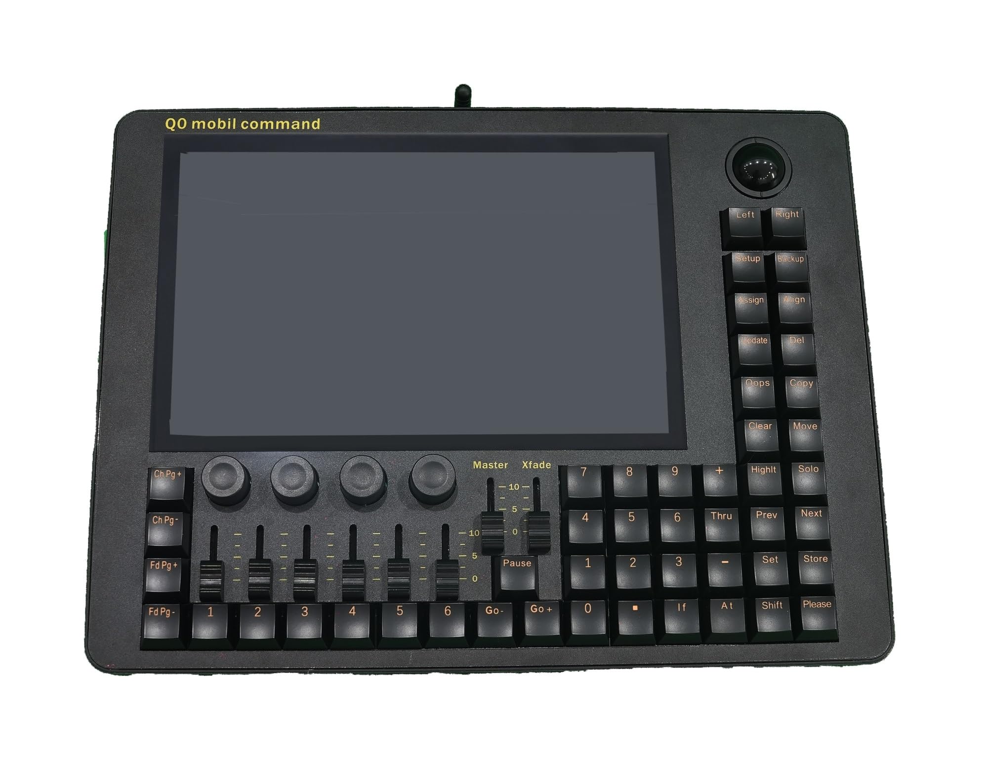 DMX Controller, MINI Q0 e Command Wing Sta Lighting Console Touch MA2 Version Professional Light Controller Desk Device Dj DMX512(Q0 Mobil Command)
