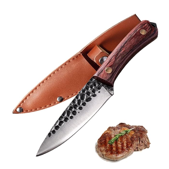 Buy Fubinaty Chef Knife 4 Inch BBQ Knife Handmade Viking Paring