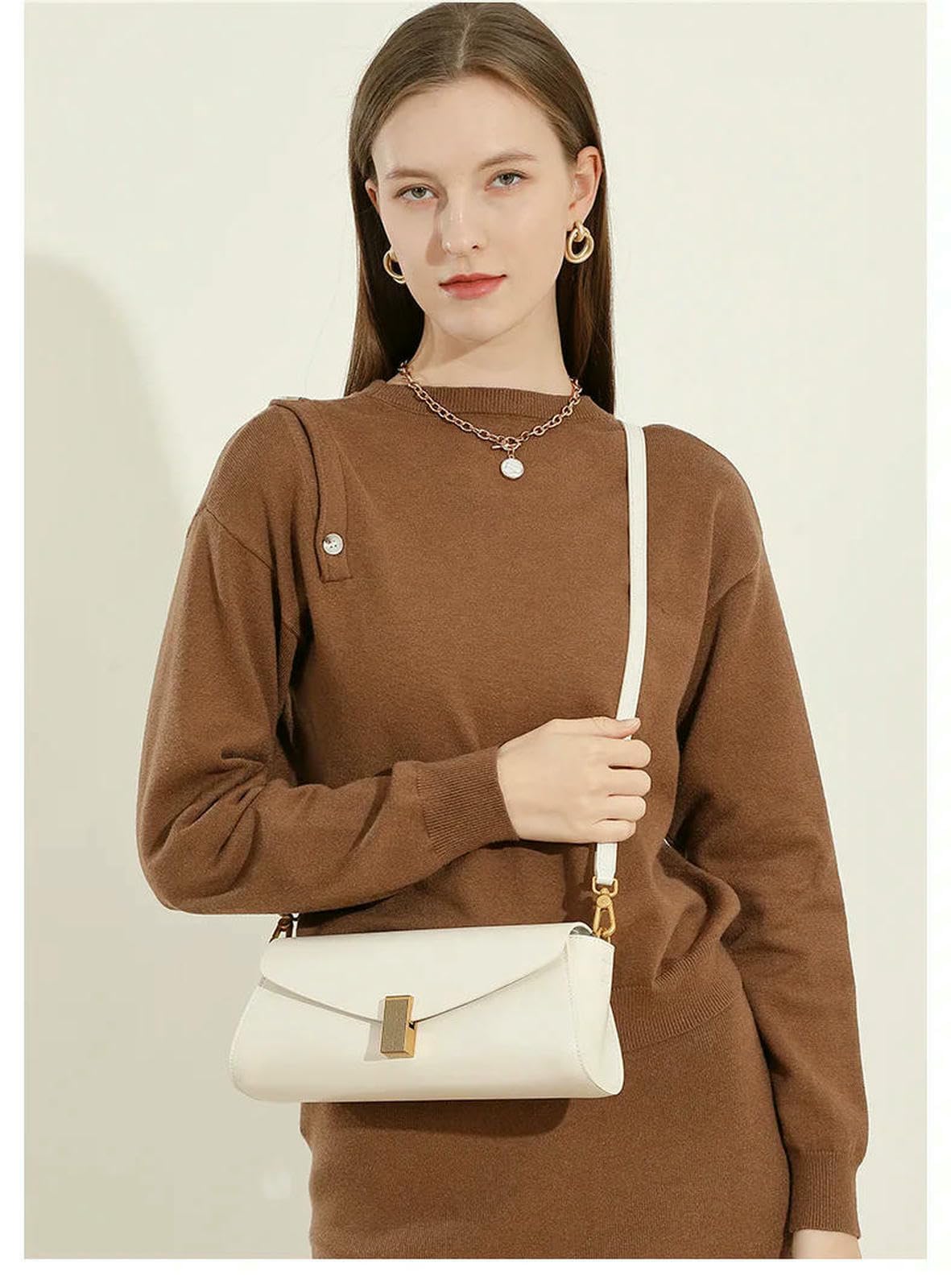 Torebka damska na ramię, luksusowe wzornictwo, wszechstronna torba crossbody, do dojazdów do pracy, torebka pod pachami, prezent kawowy