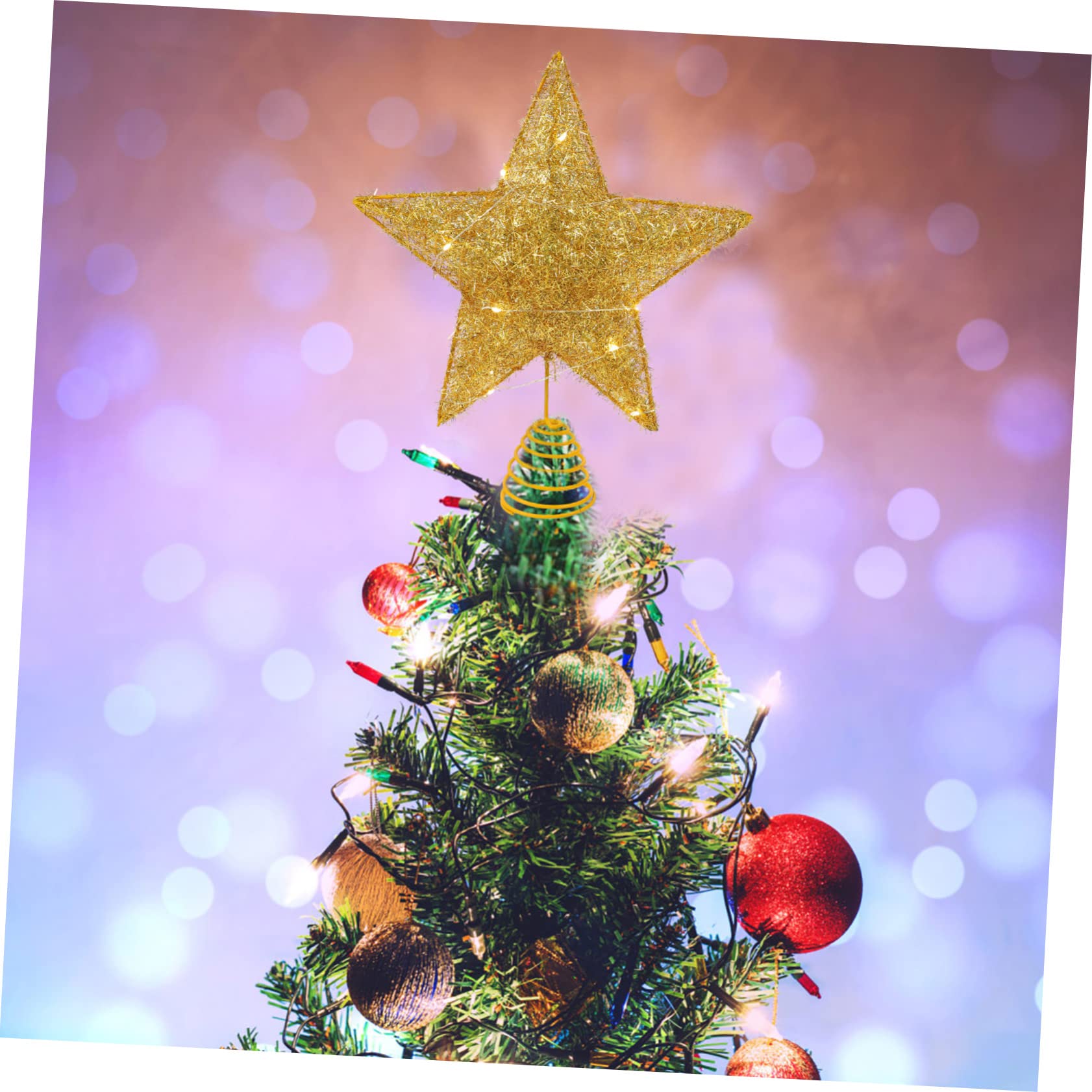 Amazon.co.jp: GRADENEVE クリスマス スター ツリー トッパー 飾り 星