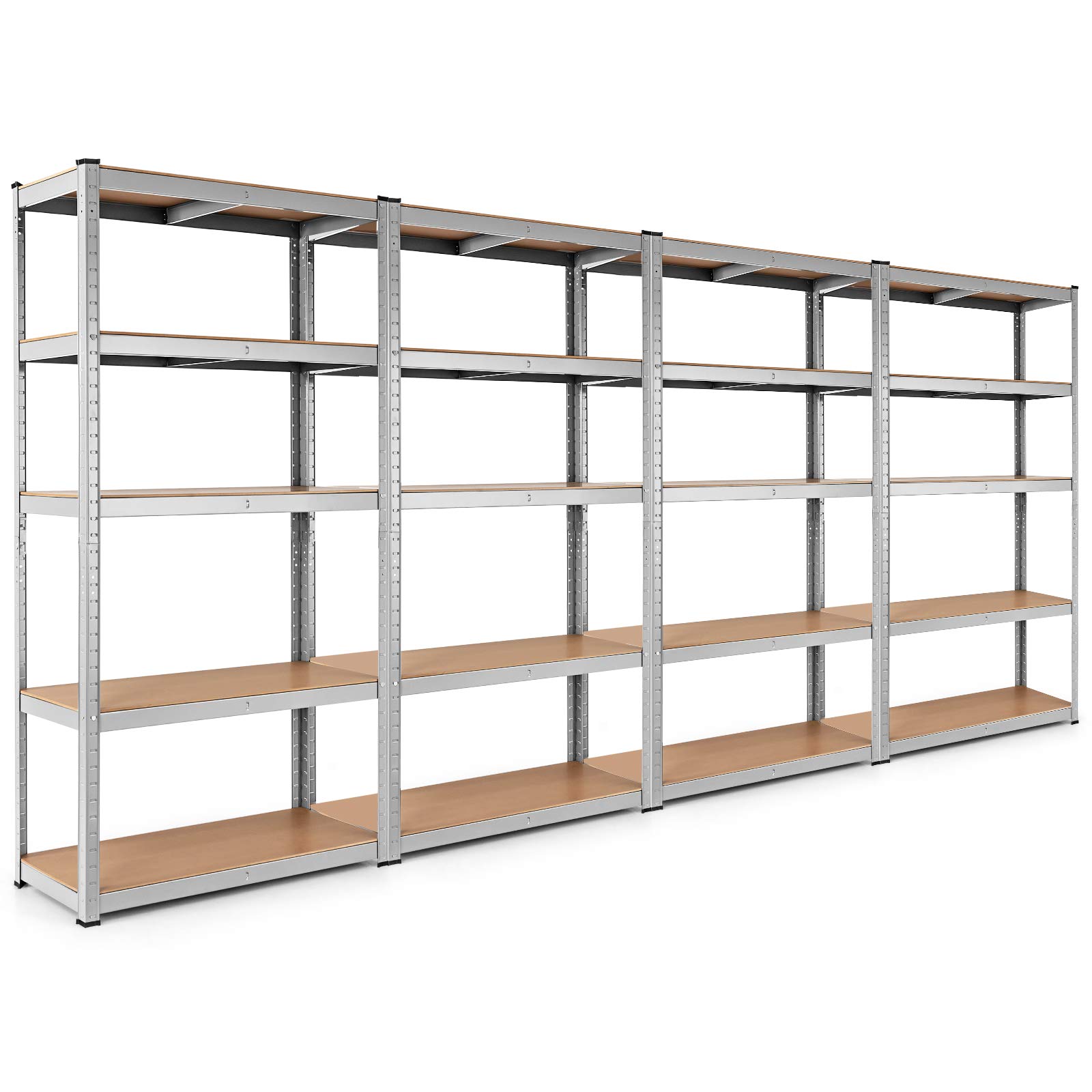 Buy Tangkula Metal Storage Shelves, Heavy Duty Steel 5 Tier Utility