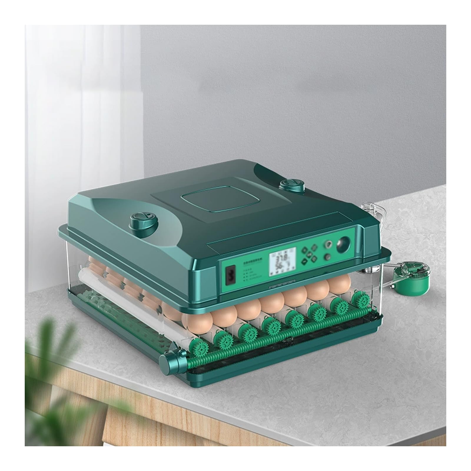 Incubadora automática de huevos, incubadora digital de aves de corral con control de temperatura y humedad para pollos, gansos, patos, palomas y codornices