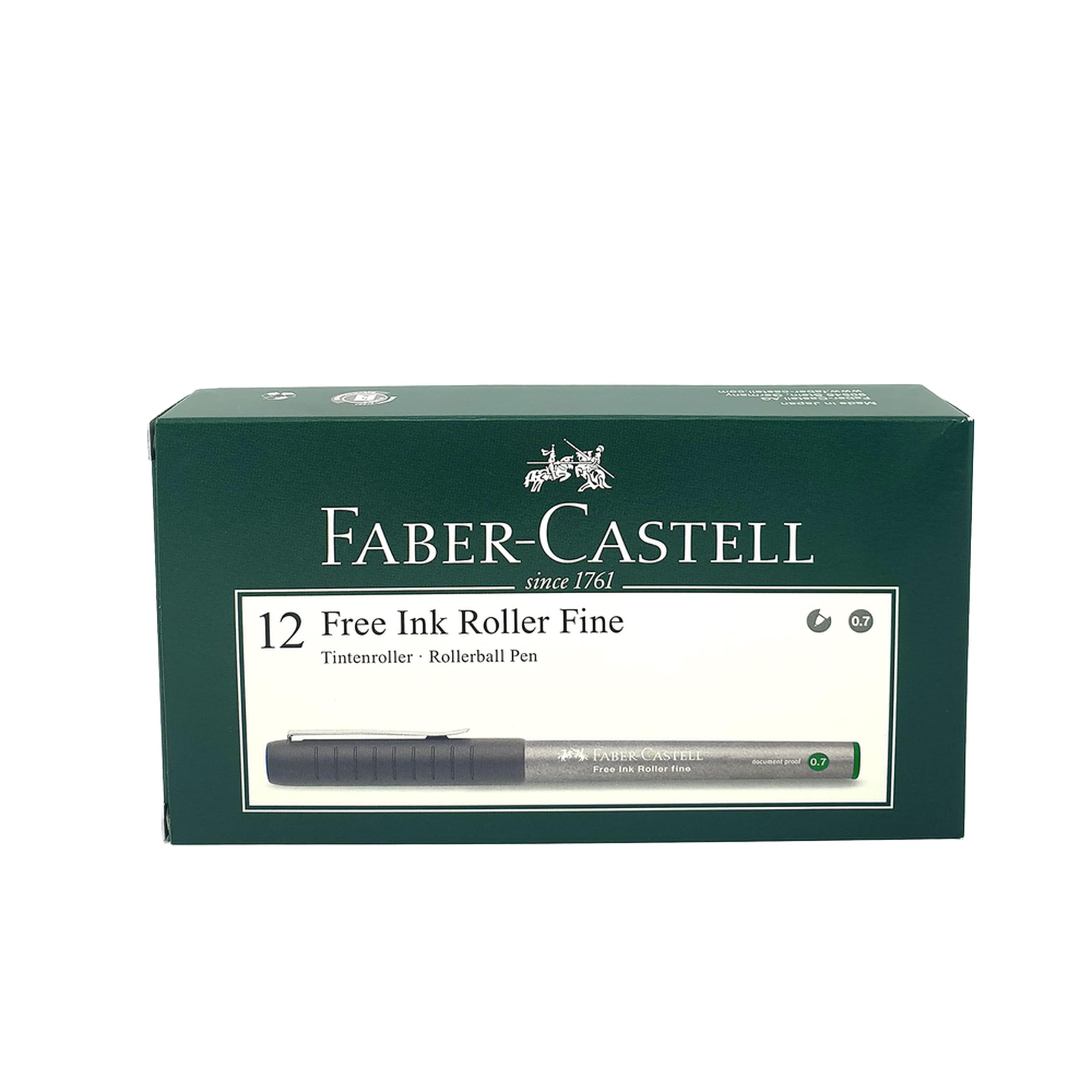 Faber-Castell Ink Roller Vision 0.7mm Green 12Pc, 248163