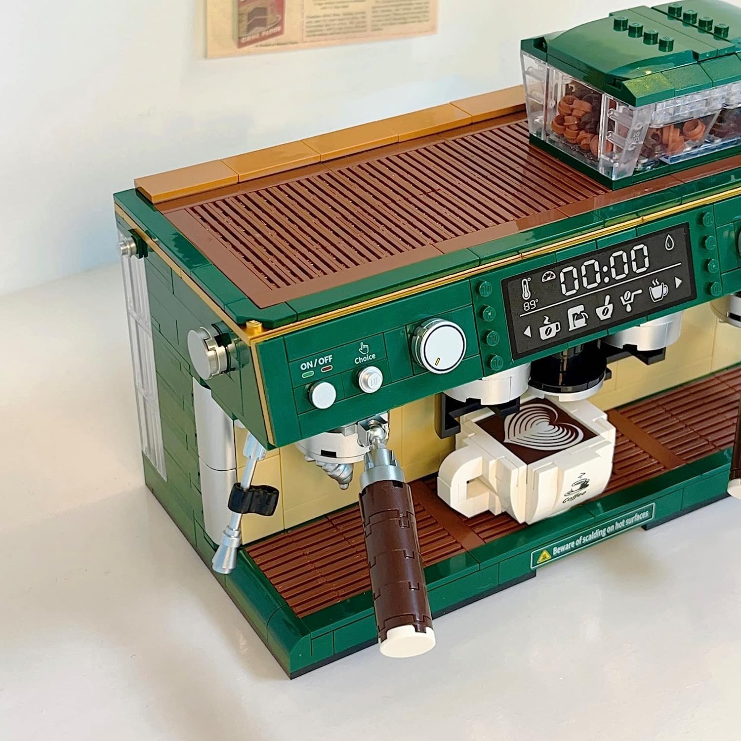 Kit di mini mattoncini per macchina da caffè, 928 pezzi, mini mattoncini creativi, modello da collezione, regalo per bambini e adulti