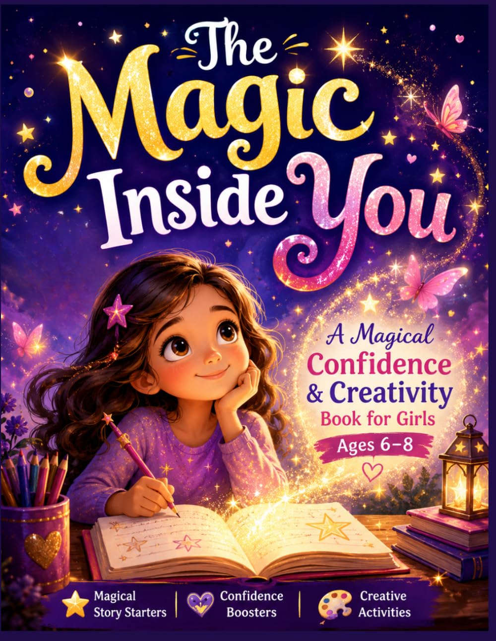 The Magic Inside You: A Guided Confidence, Gratitude & Creativity Journal for Young Girls Ages 6–8