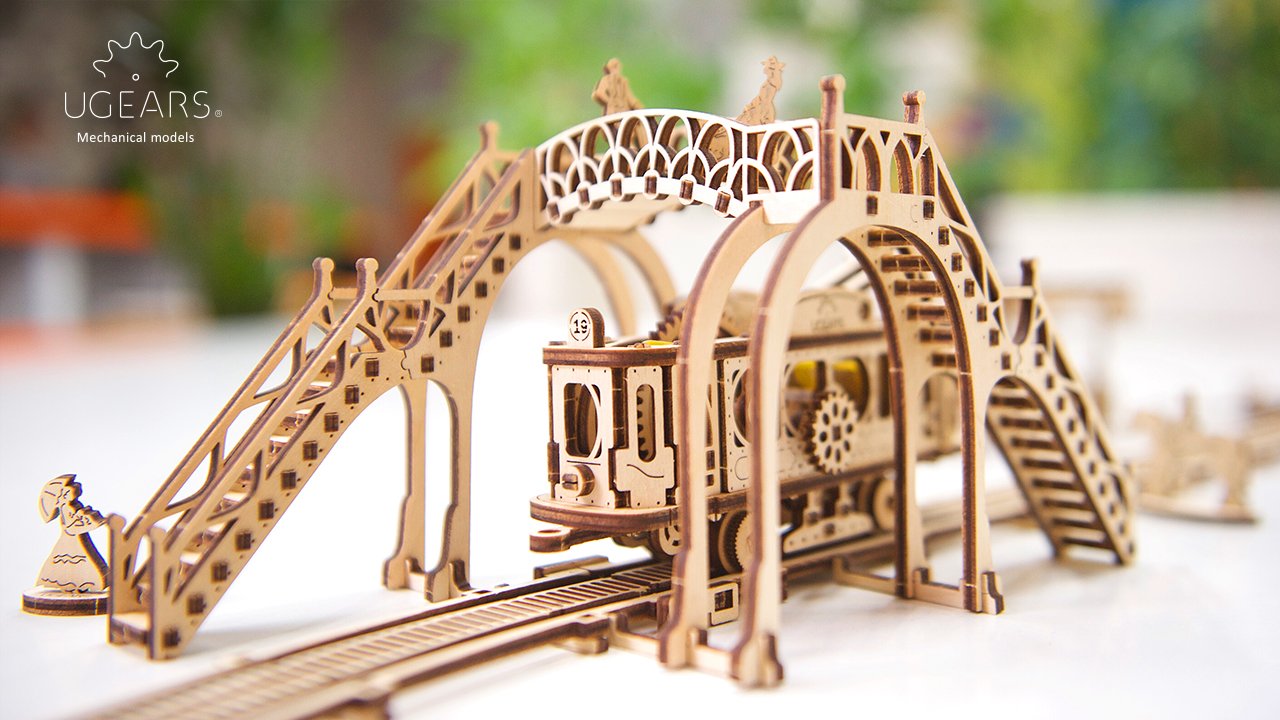 Ugears Tram Line Kit de Construction mécanique