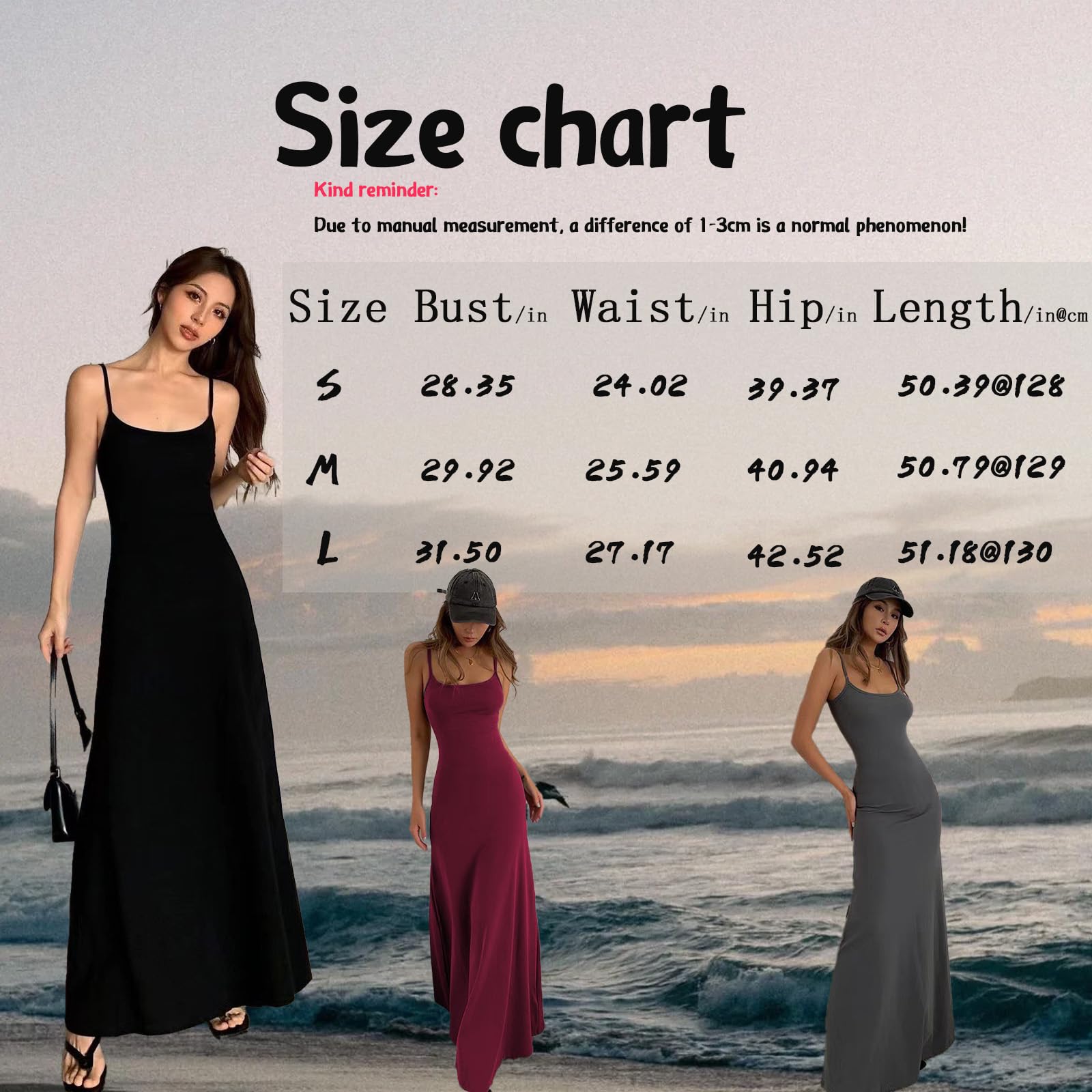 Vestito Lungo Donna Spaghetti Strap Senza Maniche Aderente Casual Abito Lunghi Sexy Senza Schienale Bodycon Maxi Abiti Estivo Elasticizzato Vestiti da Festa per Cocktail Cerimonia Discoteca