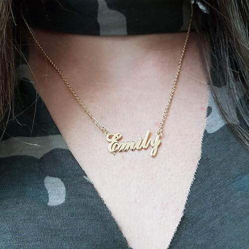 Amazon Com Customize Name Necklace Customize Your Name Necklace Customize Name Pendant Customize Name Jewelry Sterling Silver Or Gold Plated 18k Handmade Products Amazon Com Customize Name Necklace Customize Your Name Necklace Customize Name Pendant Customize Name Jewelry Sterling Silver Or Gold Plated 18k Handmade Products