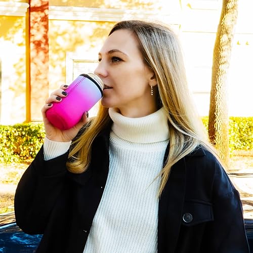 Miniatura 2 de TahoeBay Fundas enfriadoras Ombre para latas y botellas, espuma viscoelástica (paquete de 4) (lata de 16 onzas)