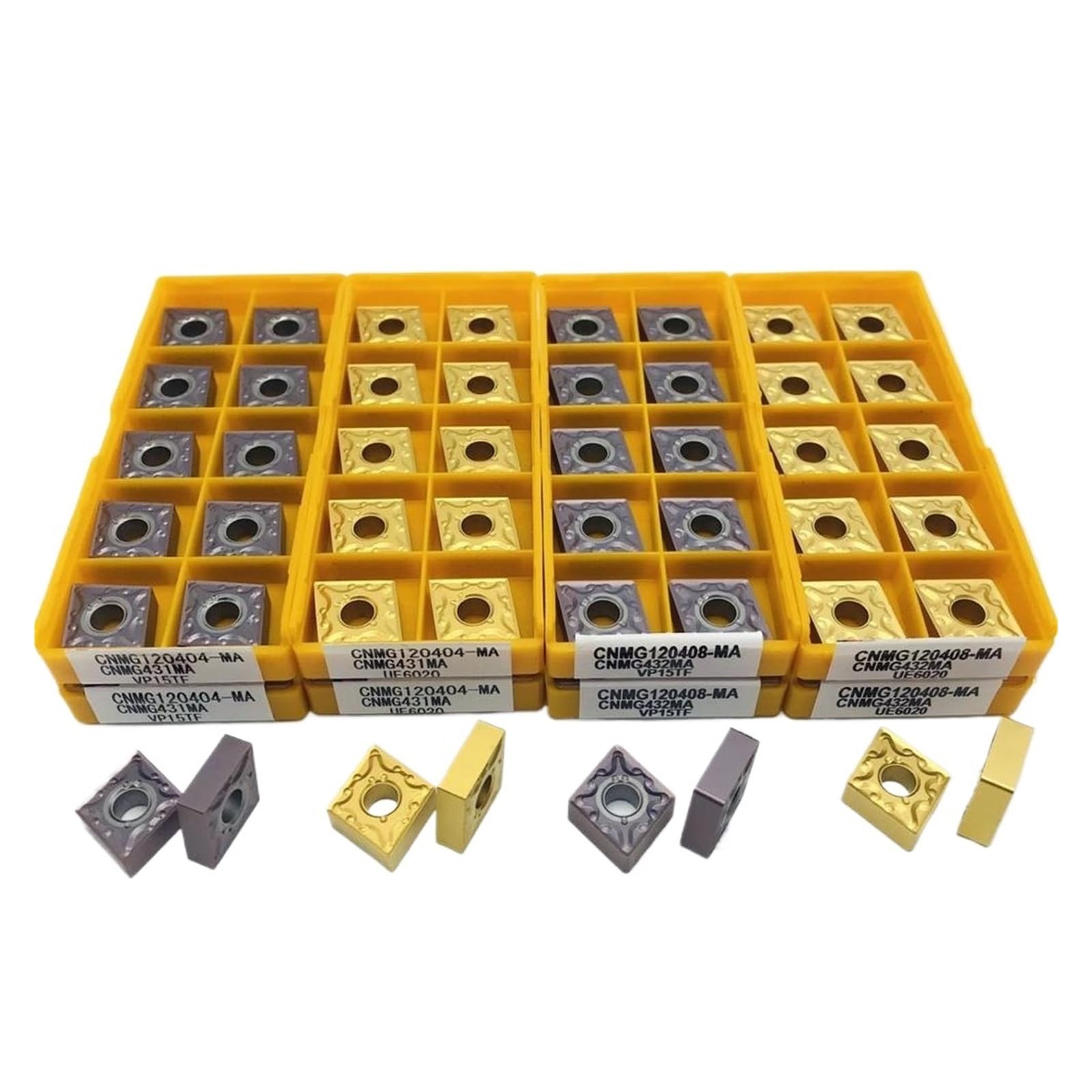 Insert carbure CNMG120408 MA US735 haute ténacité pour tour CNC et usinage métal