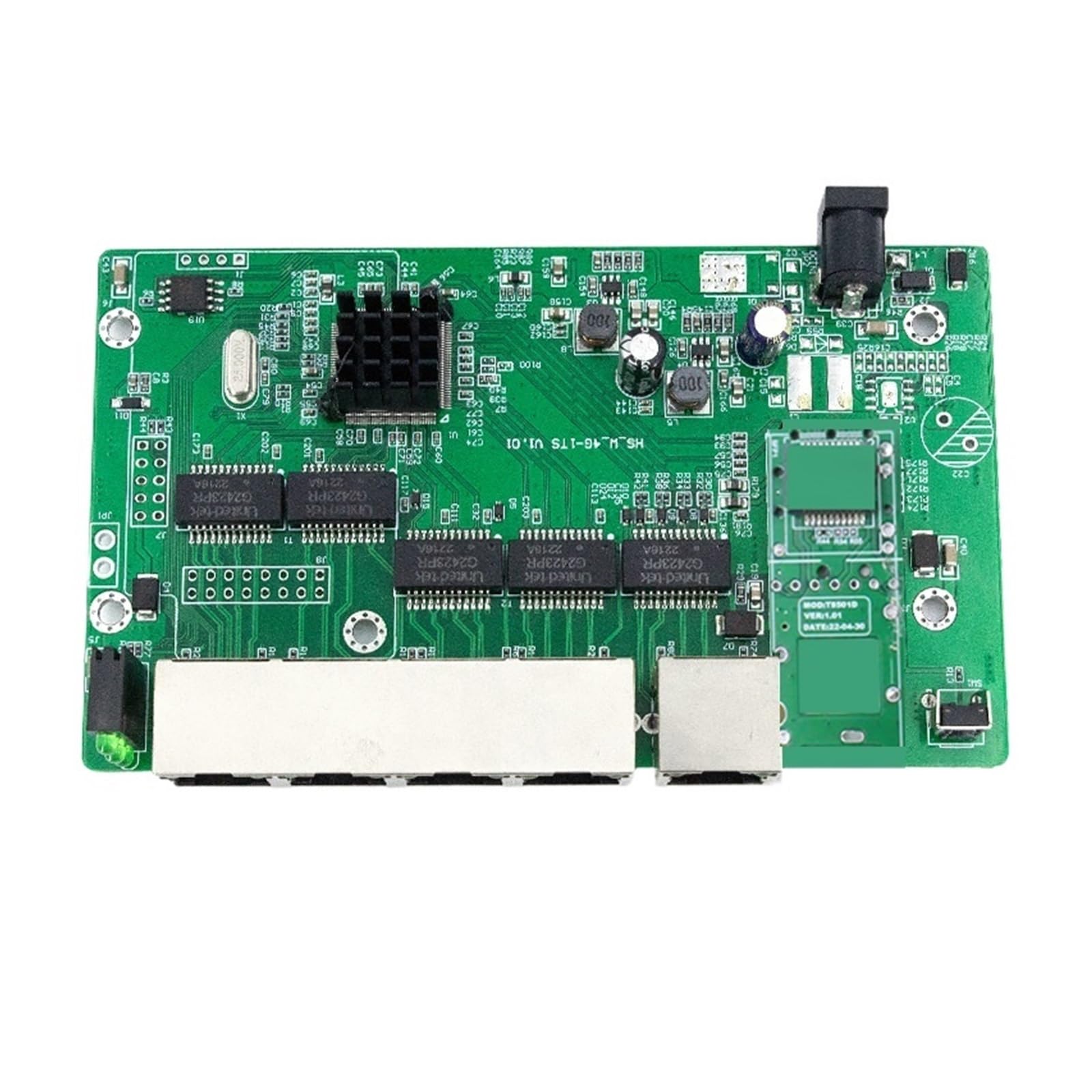 OSHZIKJII Managed Switch Gigabit Ethernet L2- Administrable 1 s-f.p 5 Rj45 1000/Mbps 6 Ports Network Internet Switch(PCBA Only)