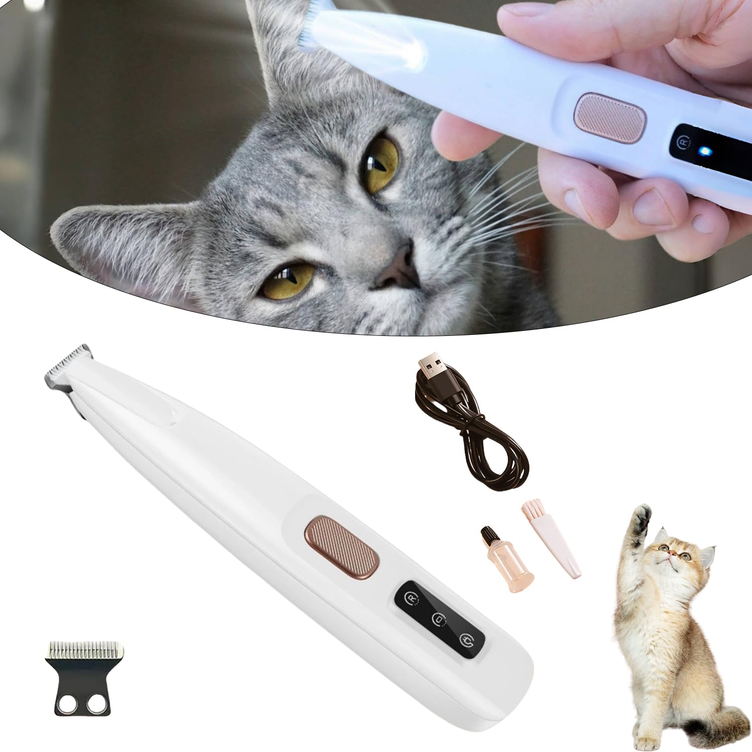 Amazon.com: Belvedir Cat Grooming Trimmer, Belvedir Cat Trimmer, Cordless  Pet Shaver, Low Noise Waterproof Rechargeable, for for Cats, Small Dogs &  Animals Paws, Ears, Rump, Face, Eyes : Pet Supplies