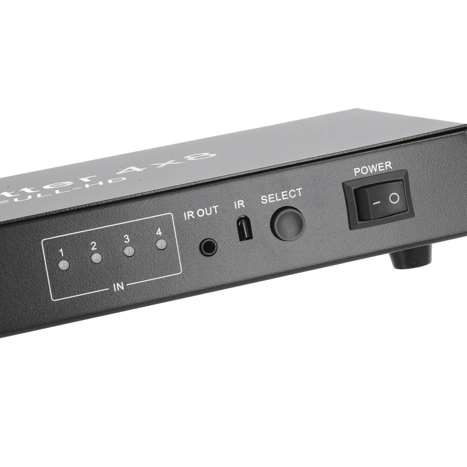 HDMI 4K 4 Ingressi 8 Uscite, Commutatore Splitter HDMI 4x8 con Telecomando, Selettore HDMI a 4 Porte Supporto HDMI1.4, per Proiettore, per, per, per TV (Spina
