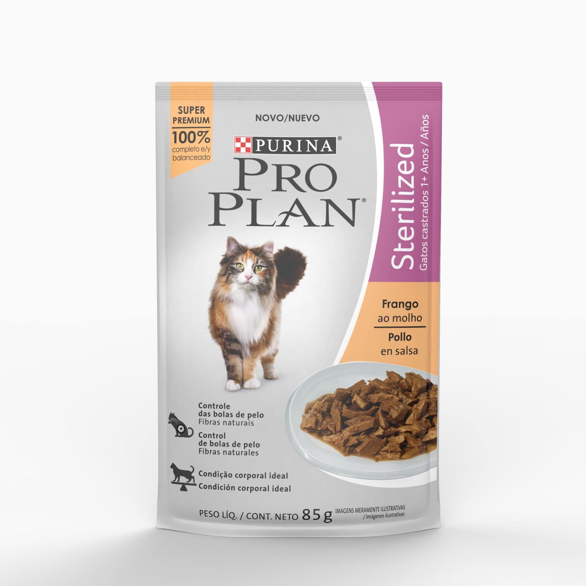 PURINA Pro Plan Ração Úmida Proplan Para Gatos Sterilized Sachê