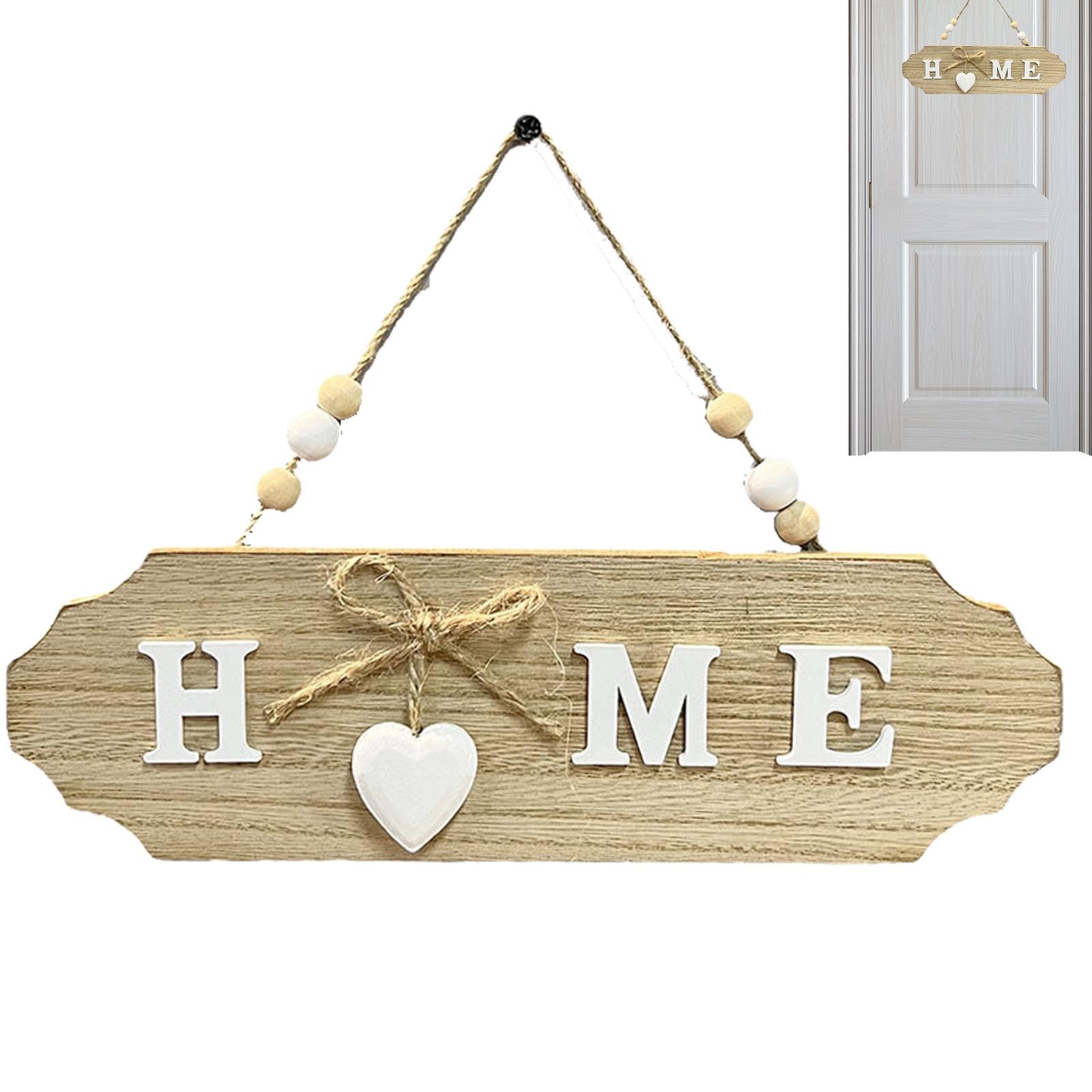 Alynsehom Panneau De Bienvenue Pour Porte D'entrée, Couronnes De Bienvenue En Bois Pour Decoration De Porche De Ferme Panneau Mural En Bois Rustique A Suspendre Cafe