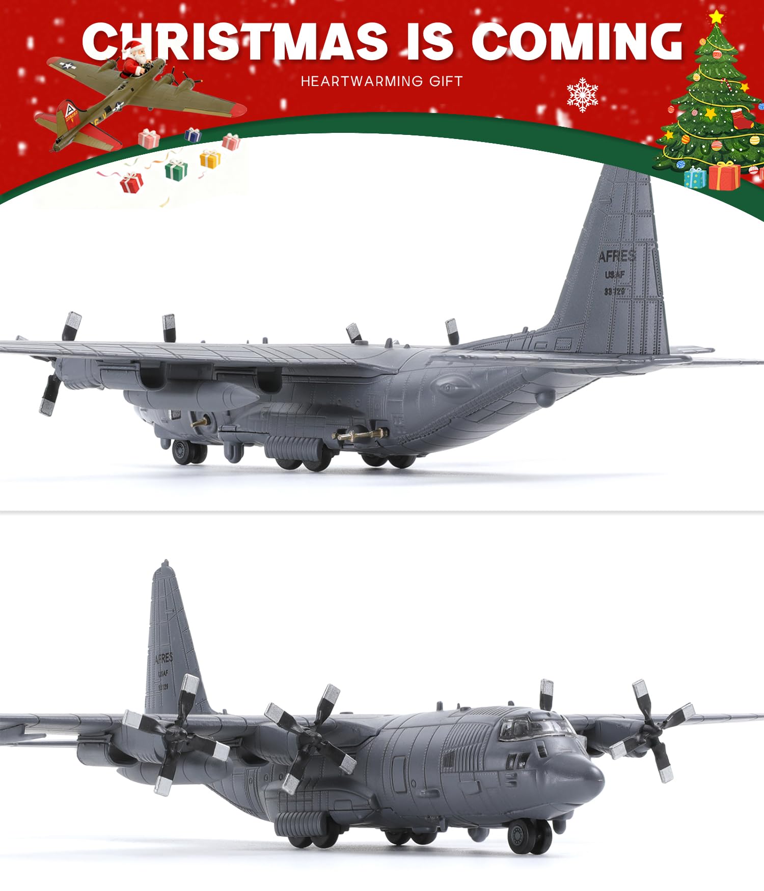 AC-130 プラモデルキット 詳細なAC 130ガンシップ飛行機モデルキット：本物で作られ、航空愛好家