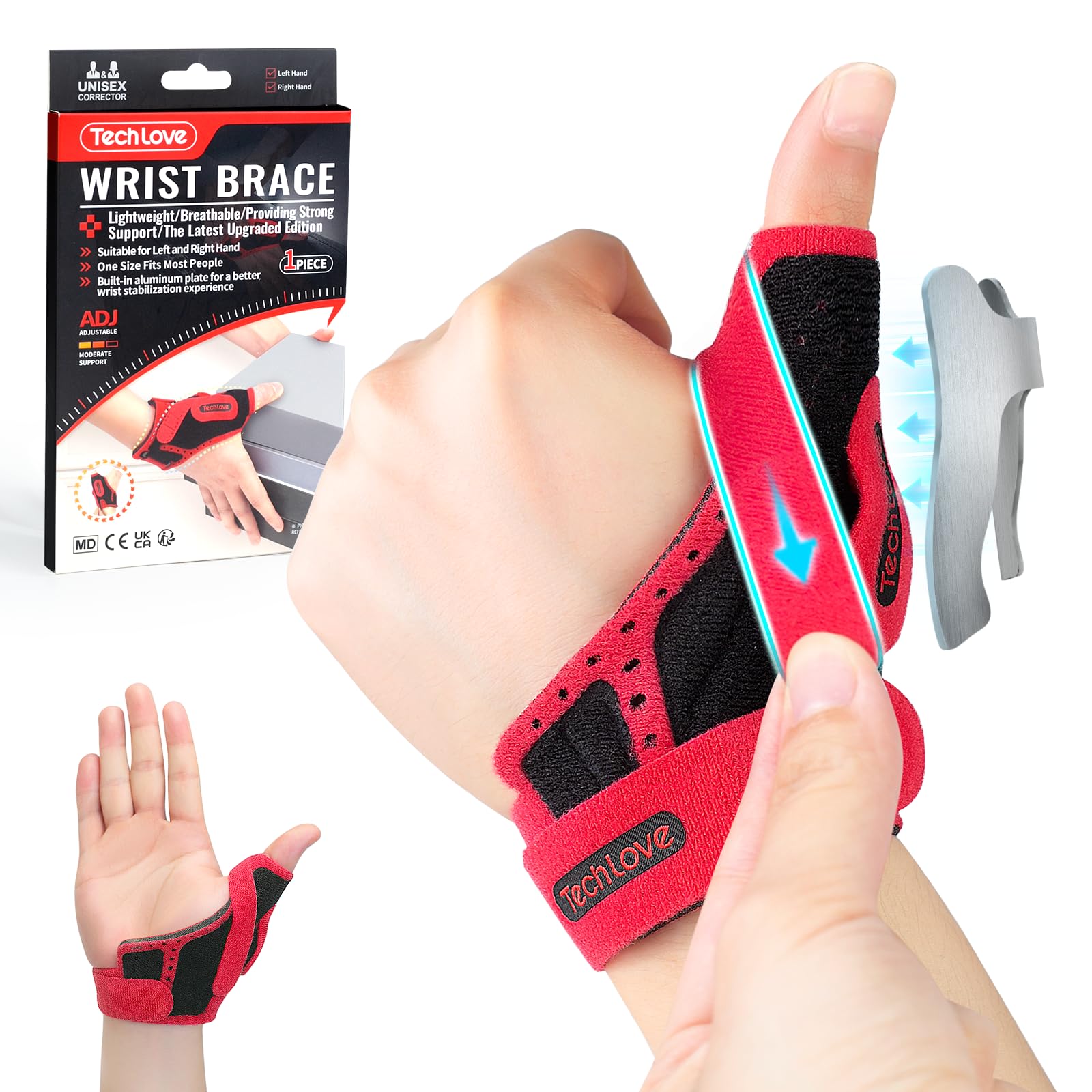 【Z23380】LOVE BRACE Amazon.com: Tech Love Thumb Brace, Wrist and Thumb Support, Thumb