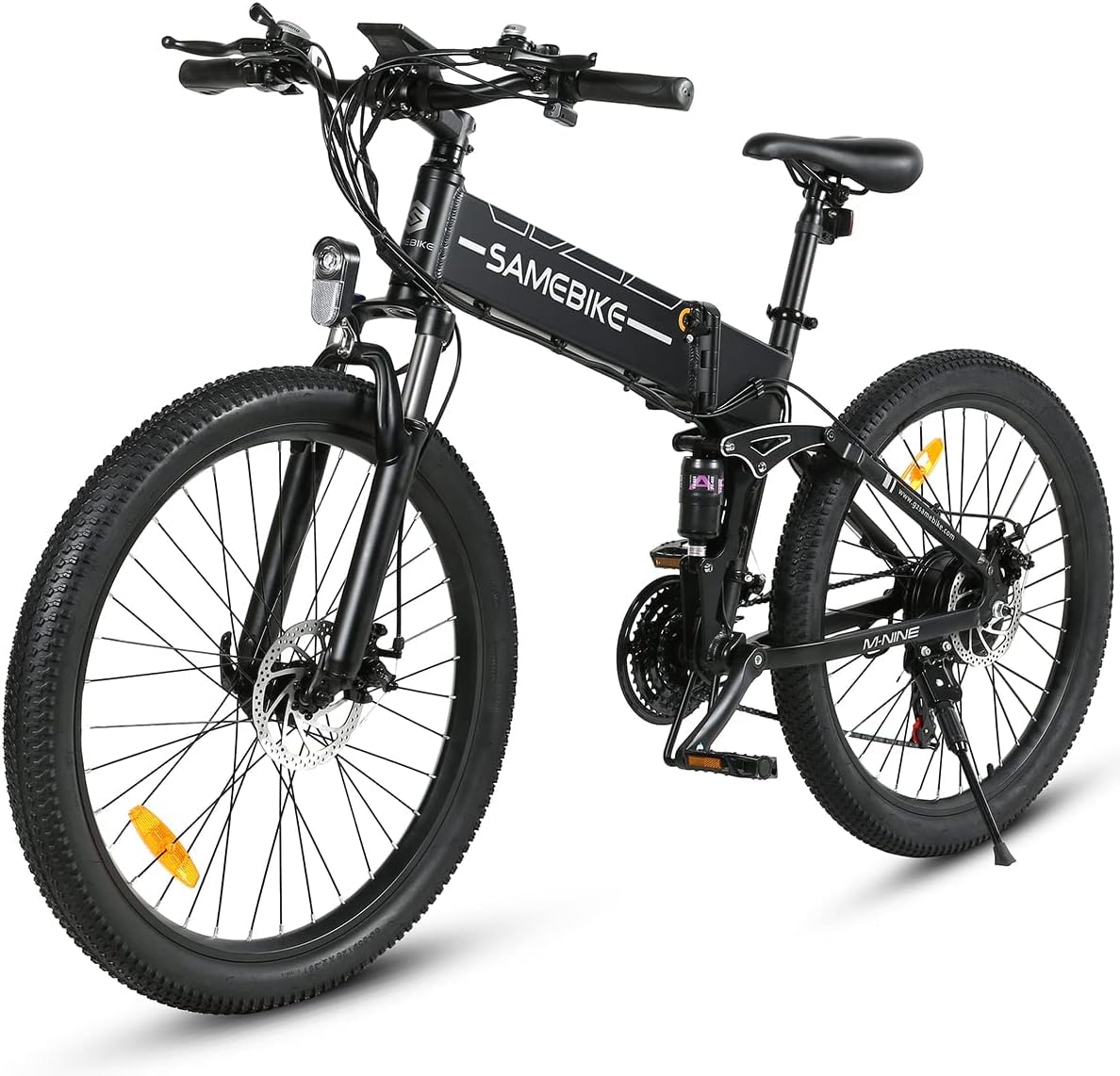 SAMEBIKE LO26-II Mountain Bicicletta Elettrica Adulti Rimovibile 48V14AH Batteria 26 Pollice Pieghevole Biciclette Elettriche con Display LCD Velocità Ebikes