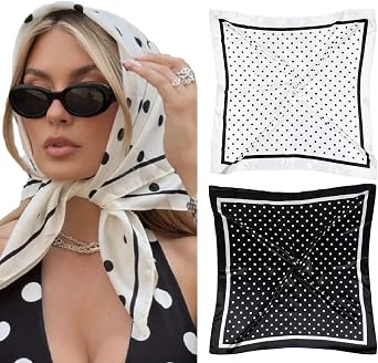 Head Scarf for Women Silk Bandana Hair Scarf Pirate Costume Accessories