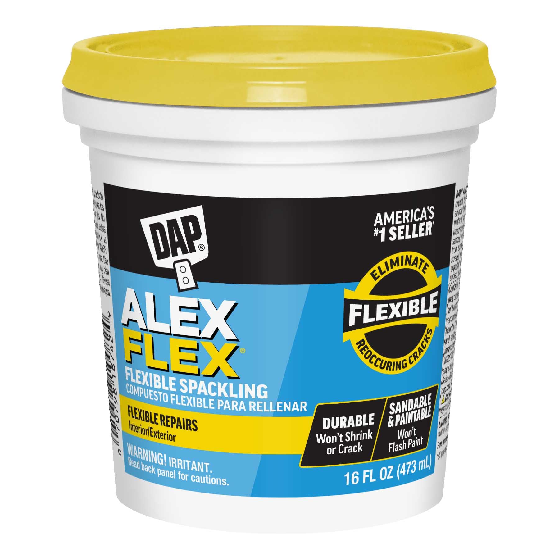 Amazon.com: DAP Alex Flex Flexible Spackling, White, 16 Oz