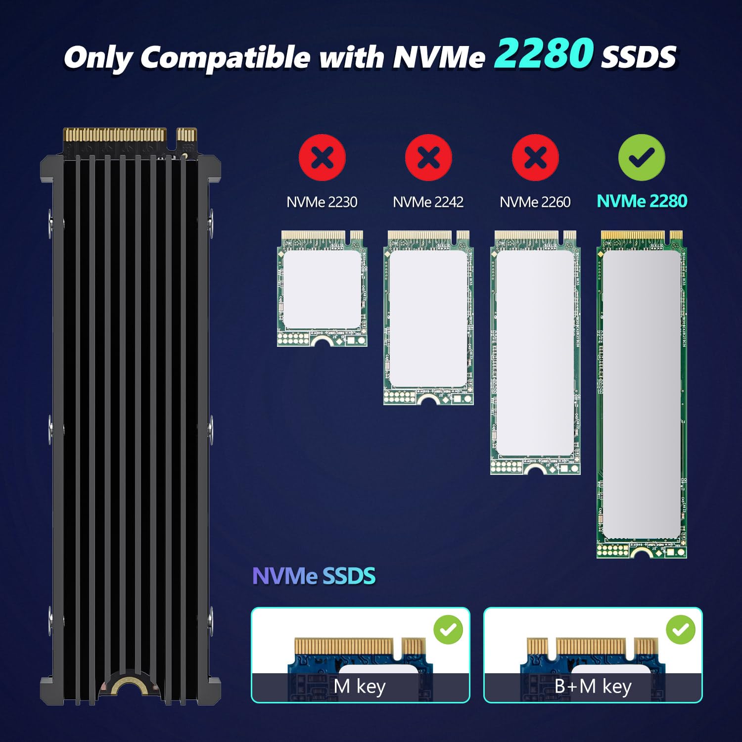 Amazon.co.jp: M.2 2280 SSD NVMe ヒートシンク Samsung 9100 PRO/990