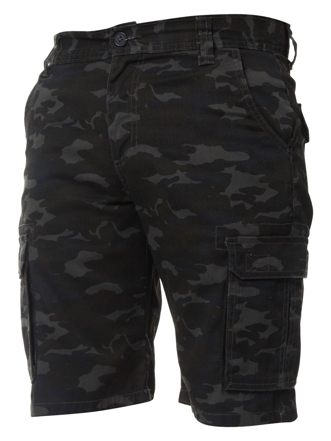 Ze Enzo Men's Vintage Kzs116 Enzo Jeans Cargo Camo Shorts Summer Army Combat Camouflage Chino Half Pants Colour Waist Size 38