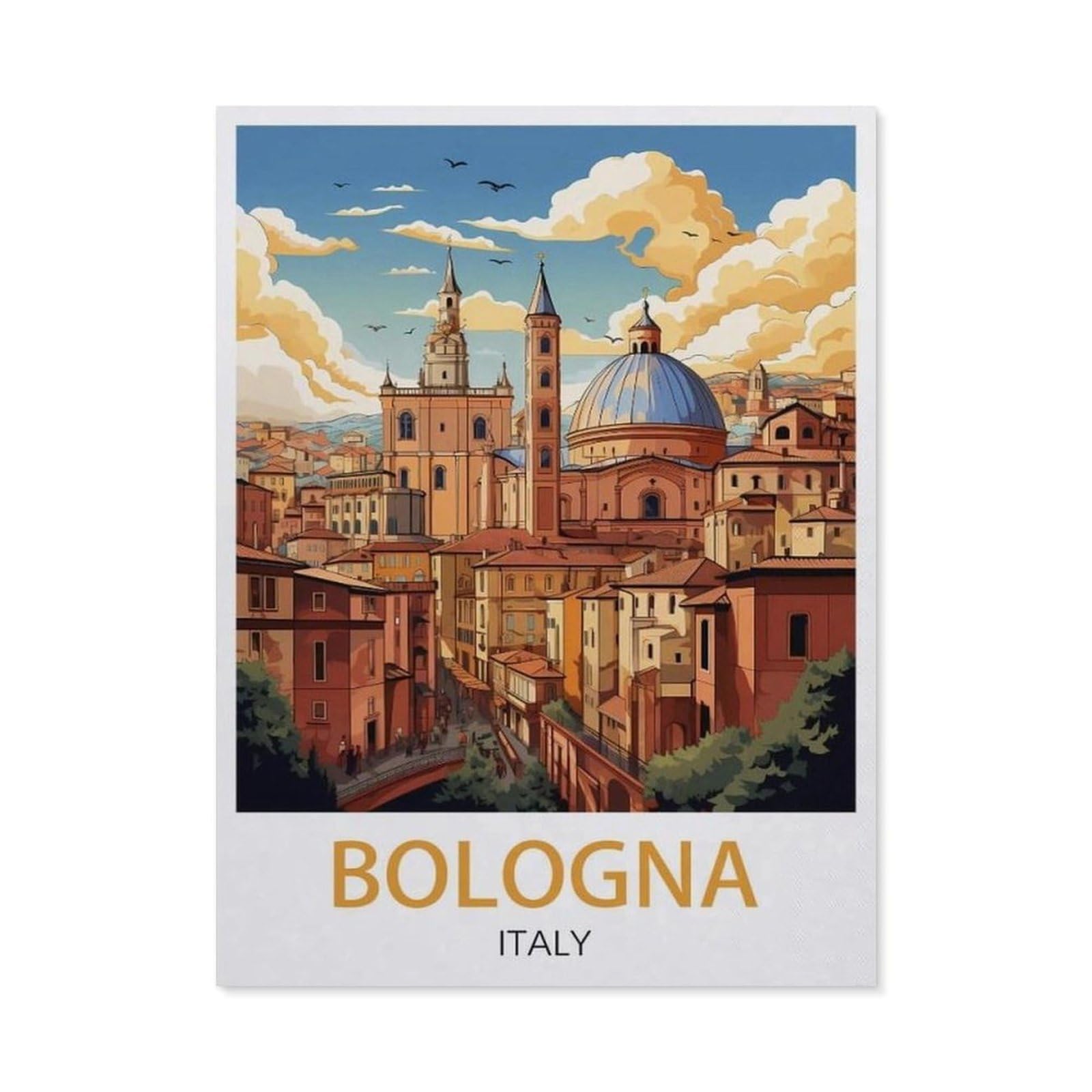 Metal Signs，Bologna Italy(30x40cm）