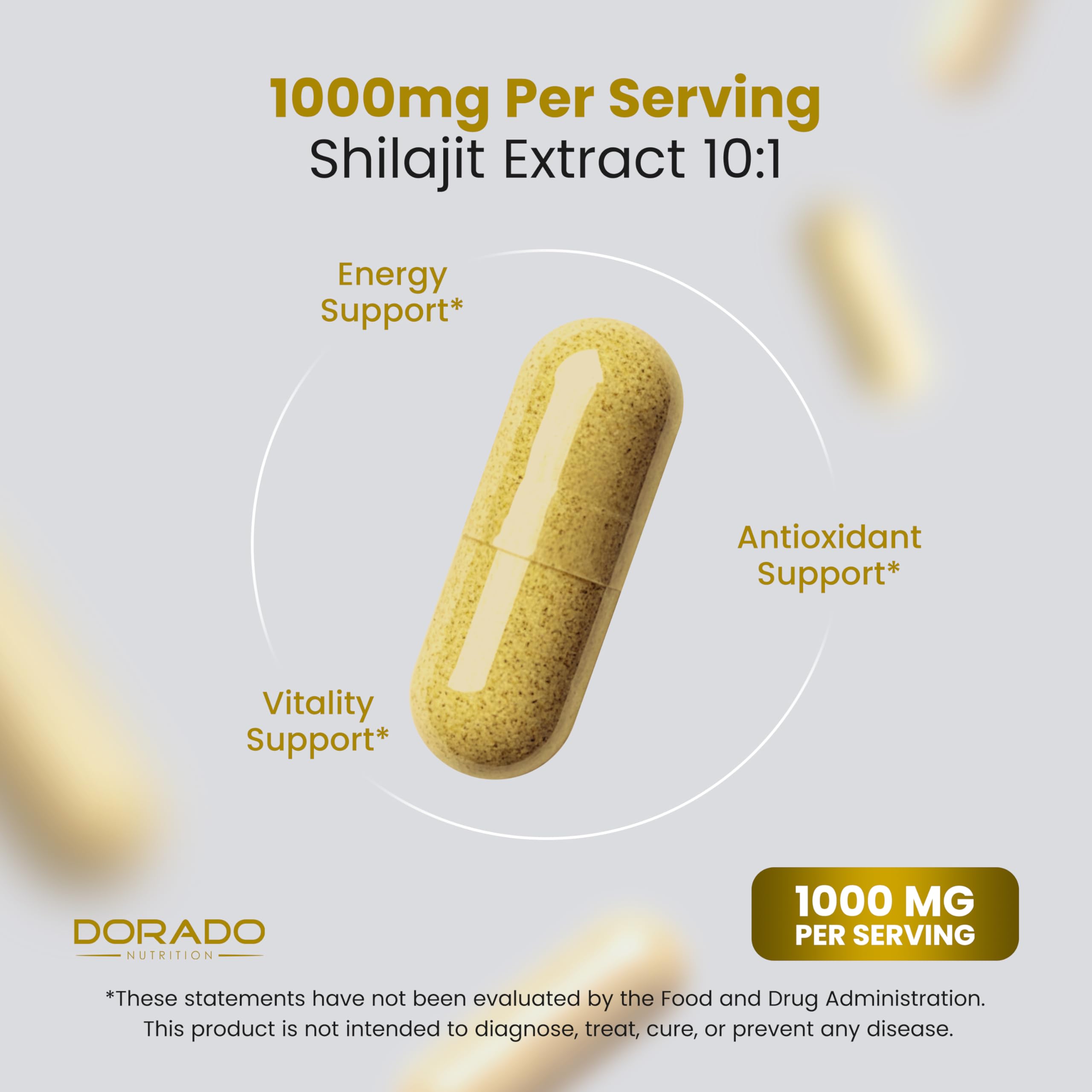 Pure Himalayan Shilajit with 85+ Trace Minerals (150 Capsules, 1000mg Extract per Serving) Pure Shilajit Capsules for Men & Women with Fulvic Acid for Immune Support - USA Made