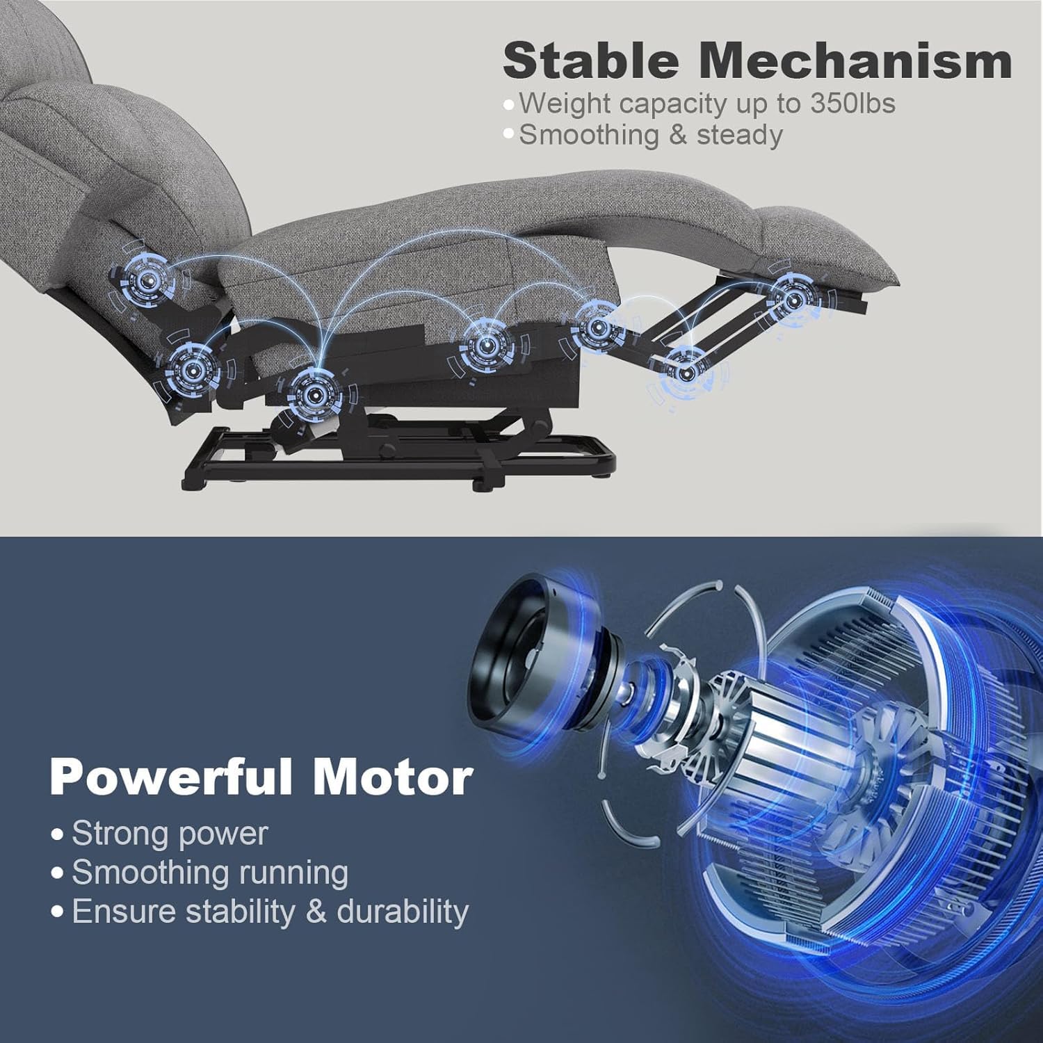 Fernsehsessel Elektrisch Verstellbar, 60 cm breiter Liegestuhl Aufstehhilfe Massagesessel mit Massage Wärmefunktion Seniorensessel Relaxliege 2 Seitentaschen und Getränkehalter,USB+ Typ-C Anschluss