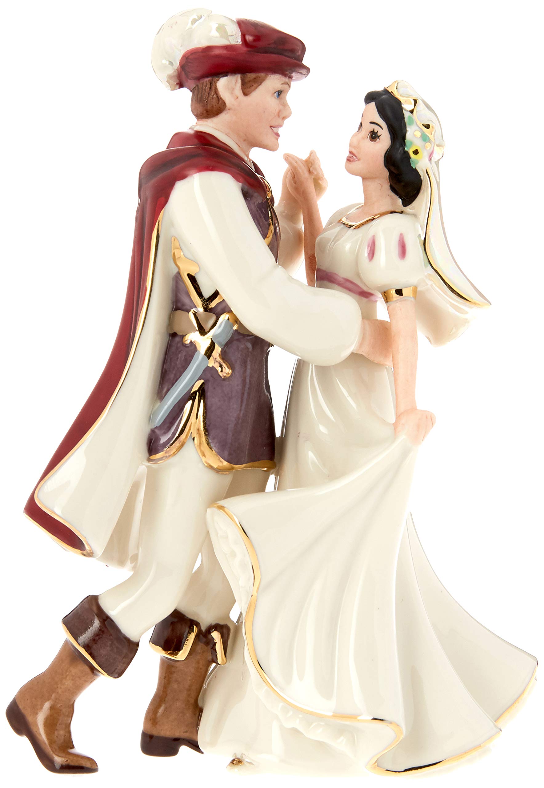 Amazon.co.jp: レノックス 白雪姫と王子様の置物 0.2kg アイボリー