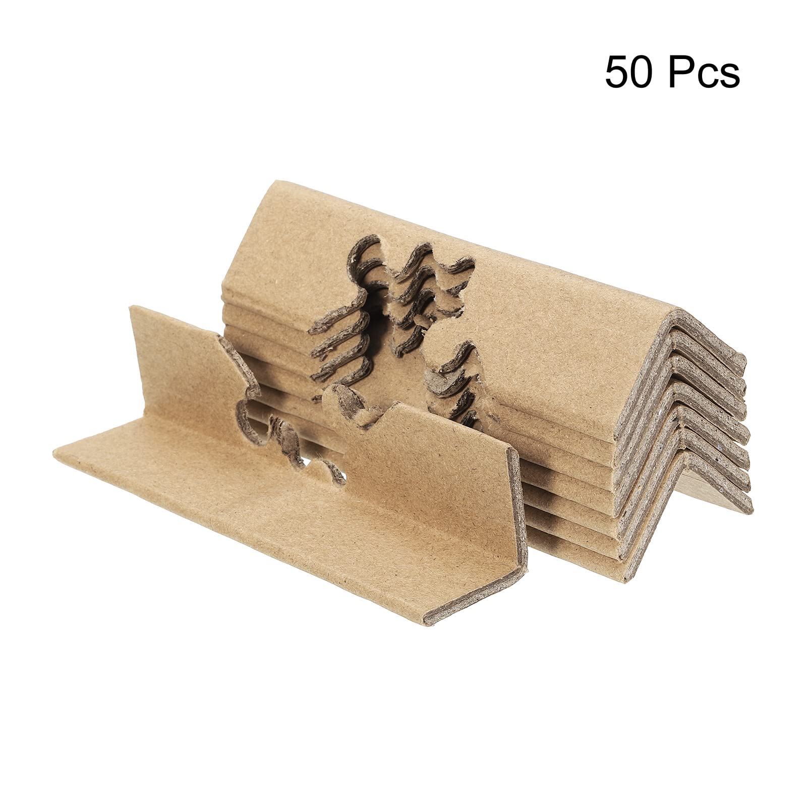 PATIKIL Réglable Carton Coin Protecteur Paquetage Cadre Protecteurs 60x30mm Épais 4mm pour Art, Paquetage, Expédition, Paquet de 50