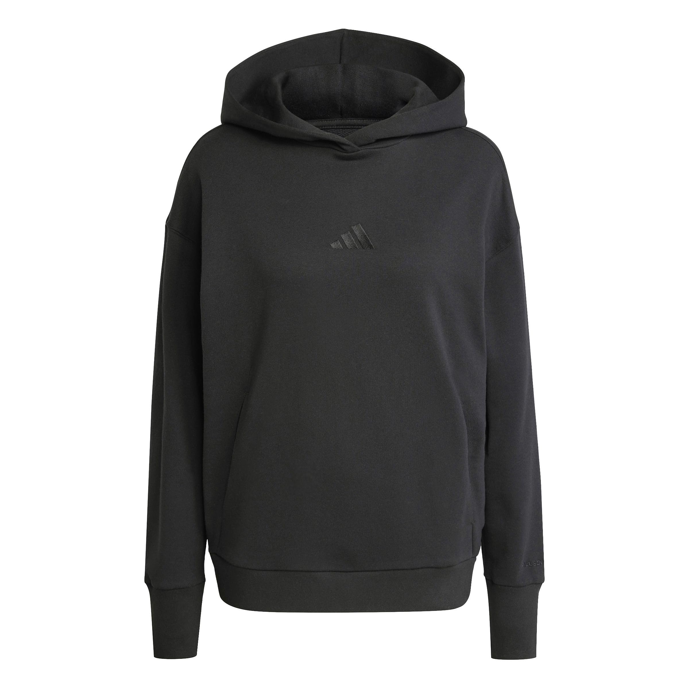 adidas Women's ALL SZN FRENCH TERRY LOOSE HOODIE, black, XS